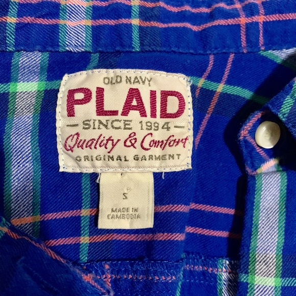 Old Navy Flannel Blue INC - Picture 3 of 3